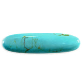 TURQUOISE OVAL CAB (WITH GOLDEN MATRIX) 35.77X9.31MM 10.05 Cts.