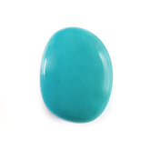 TURQUOISE LENTIL IRREGULAR OVAL 11.80X8.80MM 3.87 Cts.