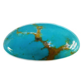 MEXICAN TURQUOISE PLAIN OVAL CAB 22X19MM 17.03 Cts.
