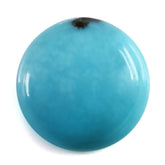 TURQUOISE ROUND CAB (MATRIX) 14MM 7.53 Cts.
