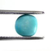 TURQUOISE LENTIL IRREGULAR CUSHION 8MM 2.33 Cts.
