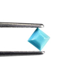 TURQUOISE TABLE CUT SQUARE CAB 4MM 0.30 Cts.