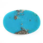 MEXICAN TURQUOISE OVAL CAB (WITH MATRIX PYRITE) 19X13MM 8.79 Cts.