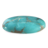 MEXICAN TURQUOISE OVAL CAB (WITH MATRIX PYRITE) 19X13MM 8.97 Cts.