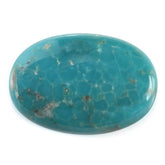 MEXICAN TURQUOISE OVAL CAB (WITH MATRIX PYRITE) 19X13MM 8.80 Cts.