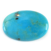 MEXICAN TURQUOISE OVAL CAB (WITH MATRIX & PYRITE) 19X13MM 8.73 Cts.