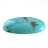 MEXICAN TURQUOISE OVAL CAB (WITH MATRIX PYRITE) 19X13MM 9.03 Cts.