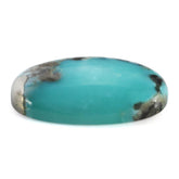 MEXICAN TURQUOISE OVAL CAB (WITH MATRIX PYRITE) 19X13MM 9.87 Cts.