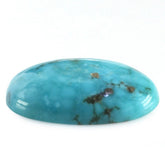 MEXICAN TURQUOISE OVAL CAB (WITH MATRIX PYRITE) 19X13MM 8.16 Cts.