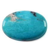 MEXICAN TURQUOISE OVAL CAB (WITH MATRIX PYRITE) 19X13MM 8.93 Cts.