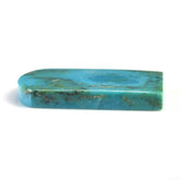 MEXICAN TURQUOISE FLAT BARREL SHAPE PLATE (WITH MATRIX PYRITE) 29X21.50MM 28.40 Cts.