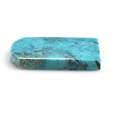 MEXICAN TURQUOISE FLAT BARREL SHAPE PLATE (WITH MATRIX PYRITE) 29X21.50MM 25.14 Cts.