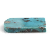 MEXICAN TURQUOISE FLAT BARREL SHAPE PLATE (WITH MATRIX PYRITE) 29X21.50MM 28.60 Cts.