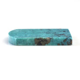MEXICAN TURQUOISE FLAT BARREL SHAPE PLATE (WITH MATRIX PYRITE) 29X21.50MM 26.62 Cts.
