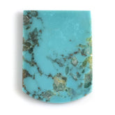 MEXICAN TURQUOISE FLAT BARREL SHAPE PLATE (WITH MATRIX PYRITE) 29X21.50MM 26.47 Cts.