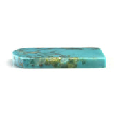 MEXICAN TURQUOISE FLAT BARREL SHAPE PLATE (WITH MATRIX PYRITE) 29X21.50MM 26.47 Cts.