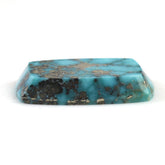 MEXICAN TURQUOISE TABLE CUT CUSHION (WITH MATRIX PYRITE) 18X12MM 7.68 Cts.