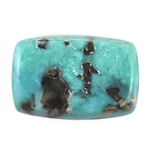 MEXICAN TURQUOISE TABLE CUT CUSHION (WITH MATRIX PYRITE) 18X12MM 7.41 Cts.