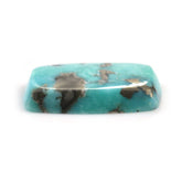 MEXICAN TURQUOISE TABLE CUT CUSHION (WITH MATRIX PYRITE) 18X12MM 7.41 Cts.