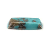 MEXICAN TURQUOISE TABLE CUT CUSHION CAB (WITH MATRIX PYRITE) 18X12MM 7.73 Cts.