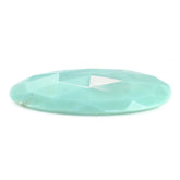 MEXICAN TURQUOISE ROSE CUT OVAL CAB (SI) (GREEN) 30X22MM 16.29 Cts.
