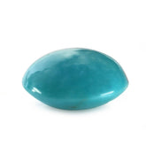 MEXICAN TURQUOISE LENTIL ROUND (SI) (BLUE GREEN) 12MM 5.75 Cts.