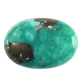 MEXICAN TURQUOISE OVAL CAB (WITH MATRIX PYRITE) 19X13MM 9.28 Cts.