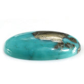 MEXICAN TURQUOISE OVAL CAB (WITH MATRIX PYRITE) 20X14MM 9.78 Cts.