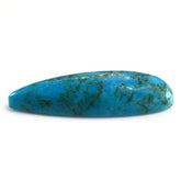 BLUE TURQUOISE PEAR CAB (WITH MATRIX PYRITE) 30X12MM 15.37 Cts.