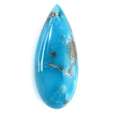 BLUE TURQUOISE PEAR CAB (WITH MATRIX PYRITE) 17X7MM 2.87 Cts.