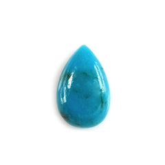 BLUE TURQUOISE PEAR CAB (WITH MATRIX PYRITE) 8X5MM 0.85 Cts.