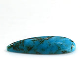 BLUE TURQUOISE PEAR CAB (WITH MATRIX PYRITE) 23X10MM 7.18 Cts.