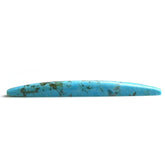 BLUE TURQUOISE BARREL SHAPE CAB (WITH MATRIX PYRITE) 55X6MM 11.90 Cts.
