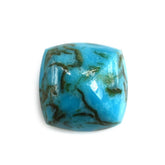 BLUE TURQUOISE SUGARLOAF CUSHION (WITH MATRIX PYRITE) 8MM 1.94 Cts.