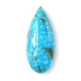 BLUE TURQUOISE PEAR CAB (WITH BROWN MATRIX) 17X7MM 2.92 Cts.