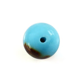 TYRONE TURQUOISE PLAIN BALLS (FULL DRILL 0.80) (WITH BROWN MATRIX) 6MM 1.25 Cts.
