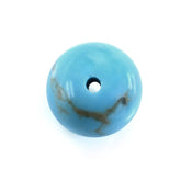 TYRONE TURQUOISE PLAIN BALLS (FULL DRILL 0.50) (WITH BROWN MATRIX) 8MM 2.93 Cts.
