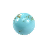 MEXICAN TURQUOISE PLAIN ROUND BALL (WITH MATRIX) (BEM MONI) 8MM 2.90 Cts.