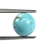 MEXICAN TURQUOISE PLAIN ROUND BALL (WITH MATRIX) (BEM MONI) 8MM 2.90 Cts.