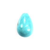 MEXICAN TURQUOISE WITH SLIGHT MATRIX PLAIN DROPS (HALF DRILL 1.00MM) 12X8MM 5.23 Cts.
