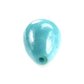 MEXICAN TURQUOISE WITH SLIGHT MATRIX PLAIN DROPS (HALF DRILL 1.00MM) 12X8MM 5.23 Cts.