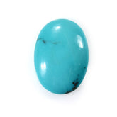 MEXICAN TURQUOISE PLAIN OVAL CAB (BROWN WITH MATRIX )(NORMAL) 25.00X18.00 MM 18.10 Cts.