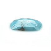 MEXICAN TURQUOISE ROSE CUT CUSHION CAB (BROWN WITH MATRIX) 17.00X17.00 MM 7.55 Cts.