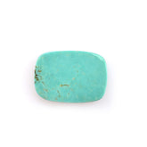 BLUE TURQUOISE PLAIN CUSHION (A) (SOME WHITE MATRIX) 14.00X10.00 MM 2.93 Cts.
