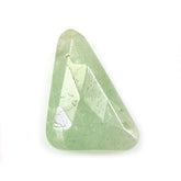 MILKY TSAVORITE ROSE CUT BRIOLETTE FANCY TRILLION (A) 12.50X7.50MM 2.52 Cts.