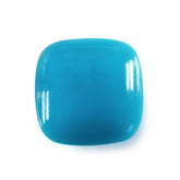 SLEEPING BEAUTY TURQUOISE PLAIN LENTIL CUSHION 11MM 4.57 Cts.