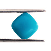 SLEEPING BEAUTY TURQUOISE PLAIN LENTIL CUSHION 9MM 2.50 Cts.