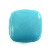 SLEEPING BEAUTY TURQUOISE PLAIN LENTIL CUSHION 11MM 4.72 Cts.