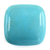 SLEEPING BEAUTY TURQUOISE PLAIN LENTIL CUSHION 14MM 9.70 Cts.