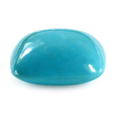 SLEEPING BEAUTY TURQUOISE PLAIN LENTIL CUSHION 14MM 9.70 Cts.